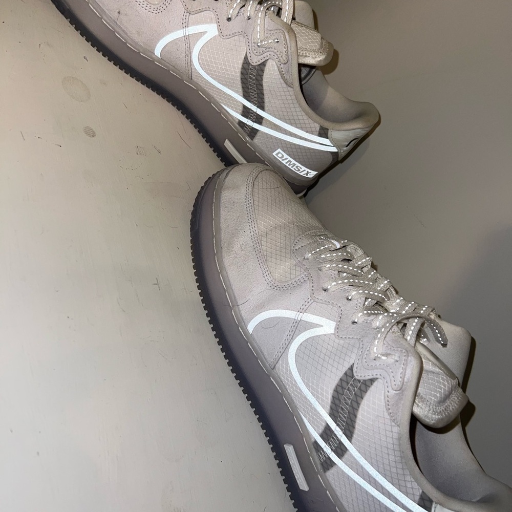 Nike Air Force 1 React White Light Bone